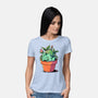 Plant Creature-Womens-Basic-Tee-fanfreak1