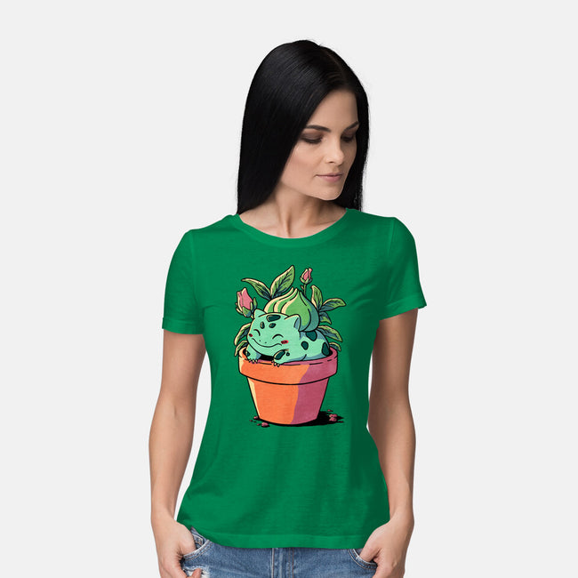 Plant Creature-Womens-Basic-Tee-fanfreak1