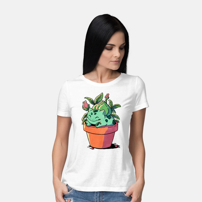 Plant Creature-Womens-Basic-Tee-fanfreak1