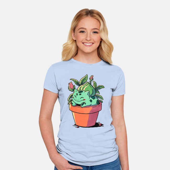 Plant Creature-Womens-Fitted-Tee-fanfreak1