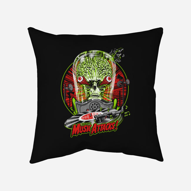 Music Attacks-None-Removable Cover-Throw Pillow-CappO