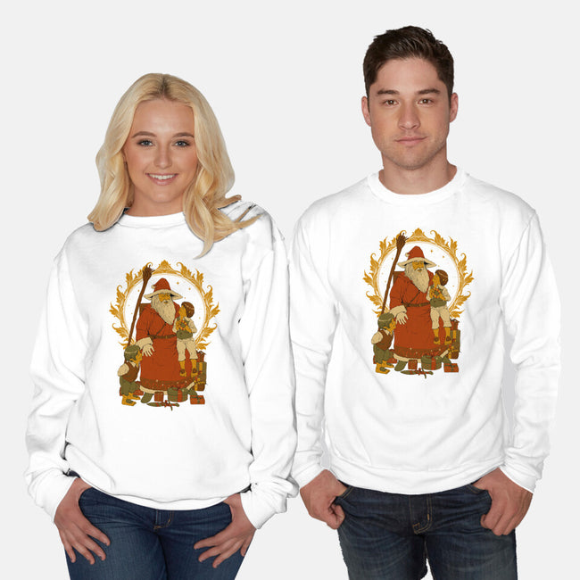 Santalf Claus-Unisex-Crew Neck-Sweatshirt-Hafaell