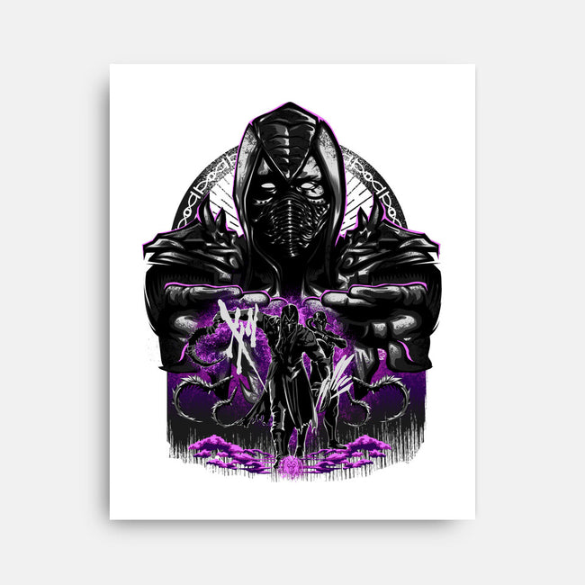 Attack Of Noob Saibot-None-Stretched-Canvas-hypertwenty