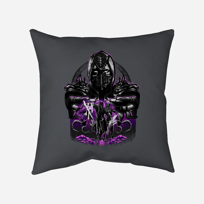 Attack Of Noob Saibot-None-Removable Cover-Throw Pillow-hypertwenty