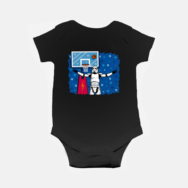 No Look Shot-Baby-Basic-Onesie-Raffiti