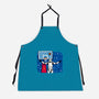 No Look Shot-Unisex-Kitchen-Apron-Raffiti