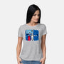 No Look Shot-Womens-Basic-Tee-Raffiti