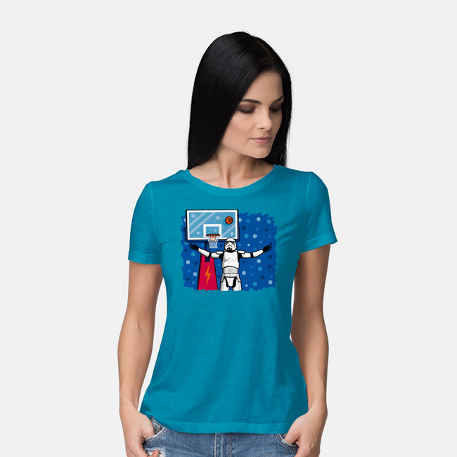 No Look Shot-Womens-Basic-Tee-Raffiti