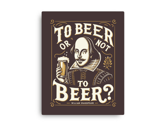 To Beer Or Not To Beer