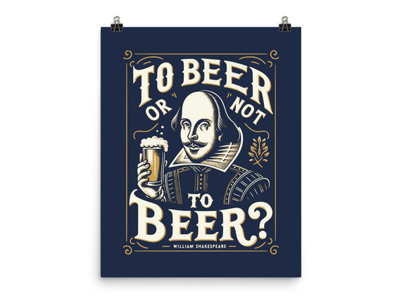 To Beer Or Not To Beer