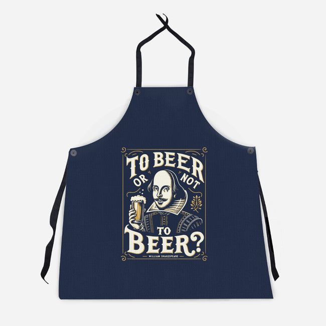 To Beer Or Not To Beer-Unisex-Kitchen-Apron-BridgeWalker