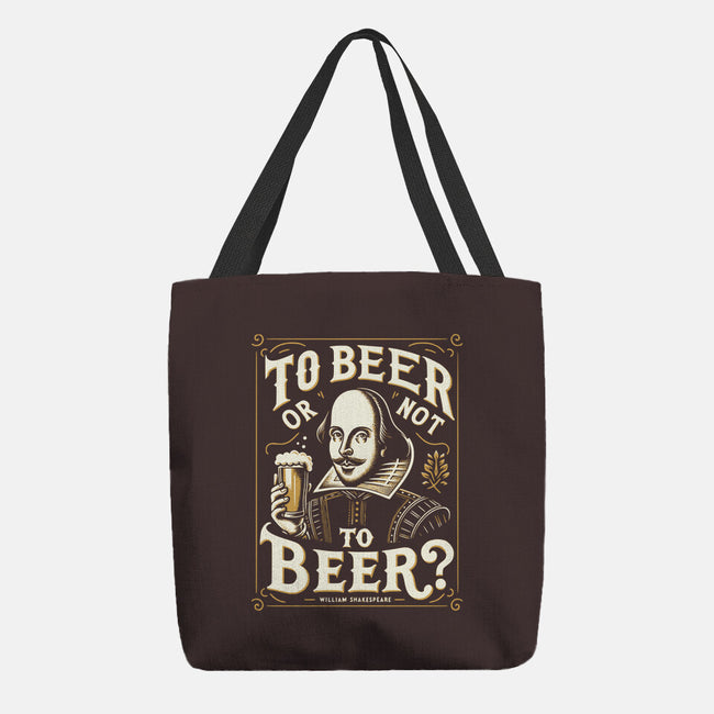 To Beer Or Not To Beer-None-Basic Tote-Bag-BridgeWalker