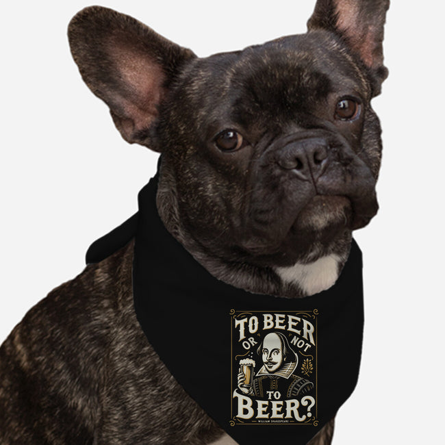 To Beer Or Not To Beer-Dog-Bandana-Pet Collar-BridgeWalker