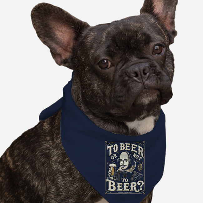 To Beer Or Not To Beer-Dog-Bandana-Pet Collar-BridgeWalker