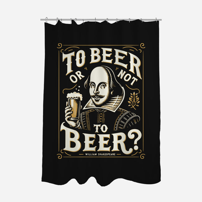 To Beer Or Not To Beer-None-Polyester-Shower Curtain-BridgeWalker