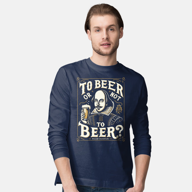 To Beer Or Not To Beer-Mens-Long Sleeved-Tee-BridgeWalker