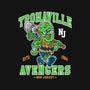 Tromaville Avengers-Womens-V-Neck-Tee-Nemons