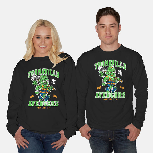 Tromaville Avengers-Unisex-Crew Neck-Sweatshirt-Nemons