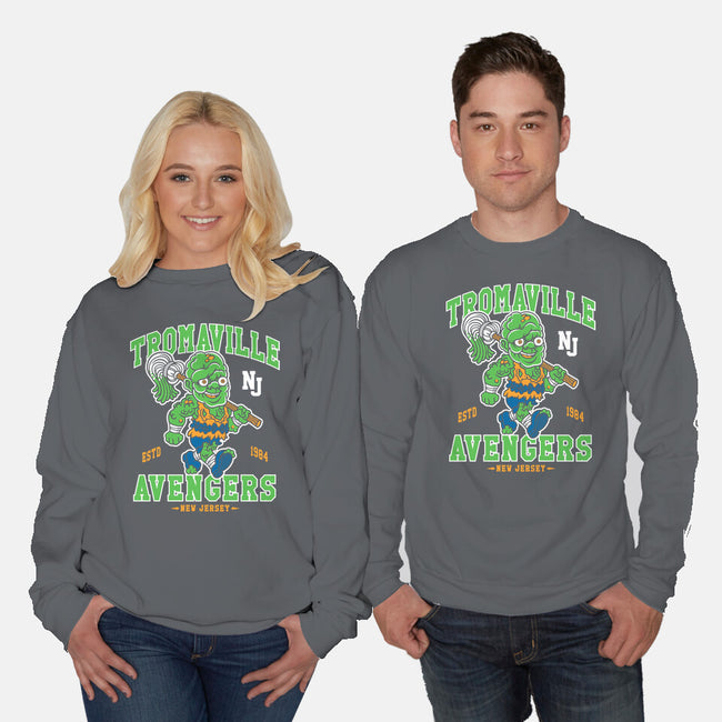 Tromaville Avengers-Unisex-Crew Neck-Sweatshirt-Nemons