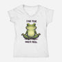 Find Your Inner Frog-Womens-V-Neck-Tee-Evgmerk