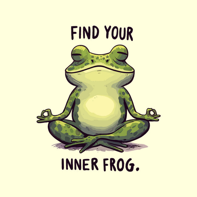 Find Your Inner Frog-None-Non-Removable Cover w Insert-Throw Pillow-Evgmerk