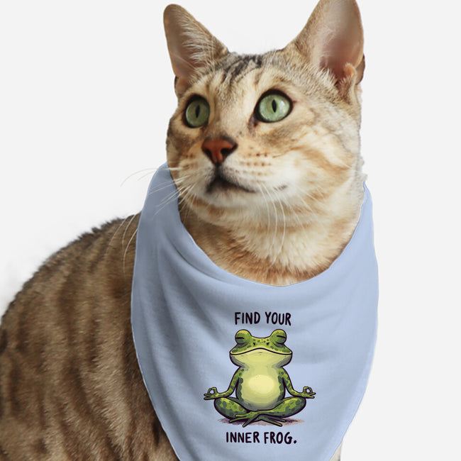 Find Your Inner Frog-Cat-Bandana-Pet Collar-Evgmerk