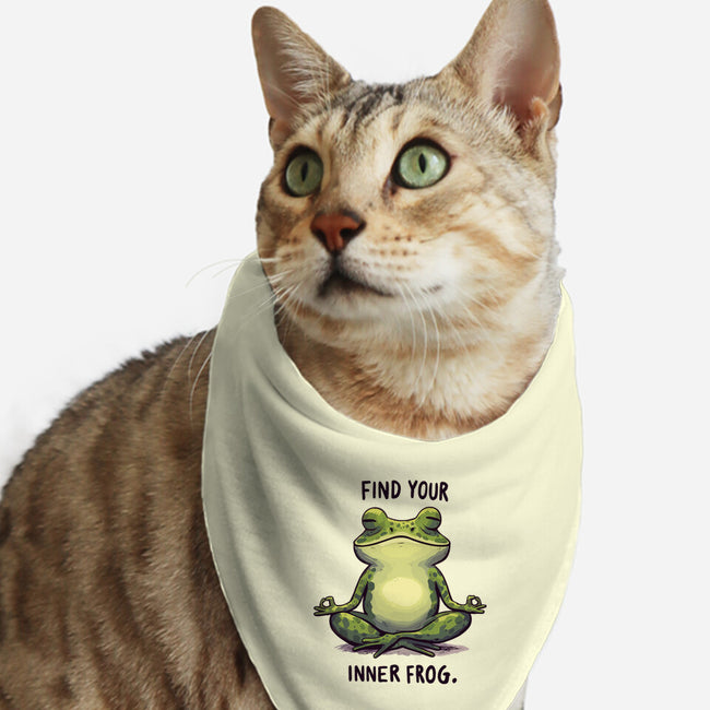 Find Your Inner Frog-Cat-Bandana-Pet Collar-Evgmerk