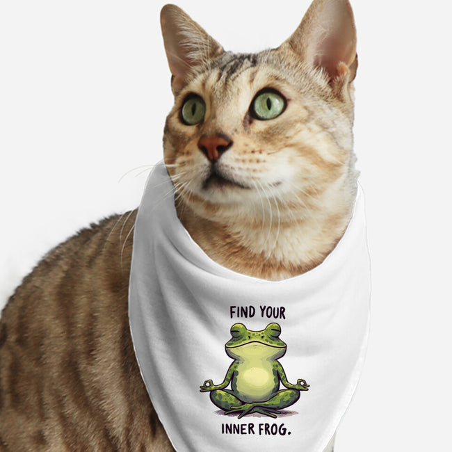 Find Your Inner Frog-Cat-Bandana-Pet Collar-Evgmerk