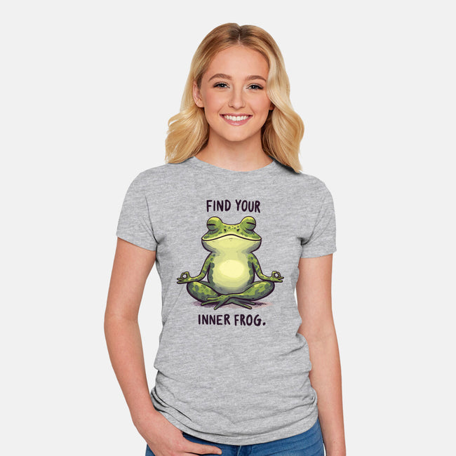 Find Your Inner Frog-Womens-Fitted-Tee-Evgmerk