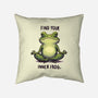 Find Your Inner Frog-None-Non-Removable Cover w Insert-Throw Pillow-Evgmerk