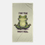 Find Your Inner Frog-None-Beach-Towel-Evgmerk