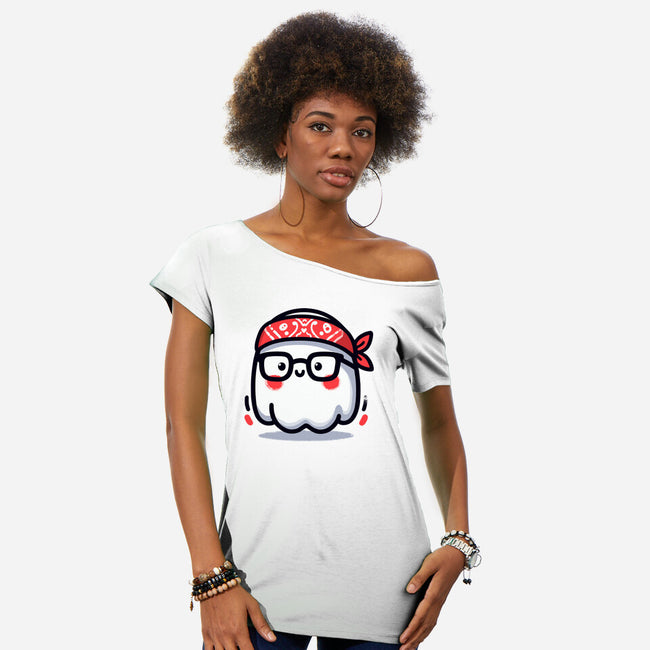 Bandana Ghost-Womens-Off Shoulder-Tee-Evgmerk