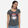 Bandana Ghost-Womens-V-Neck-Tee-Evgmerk