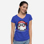 Bandana Ghost-Womens-V-Neck-Tee-Evgmerk