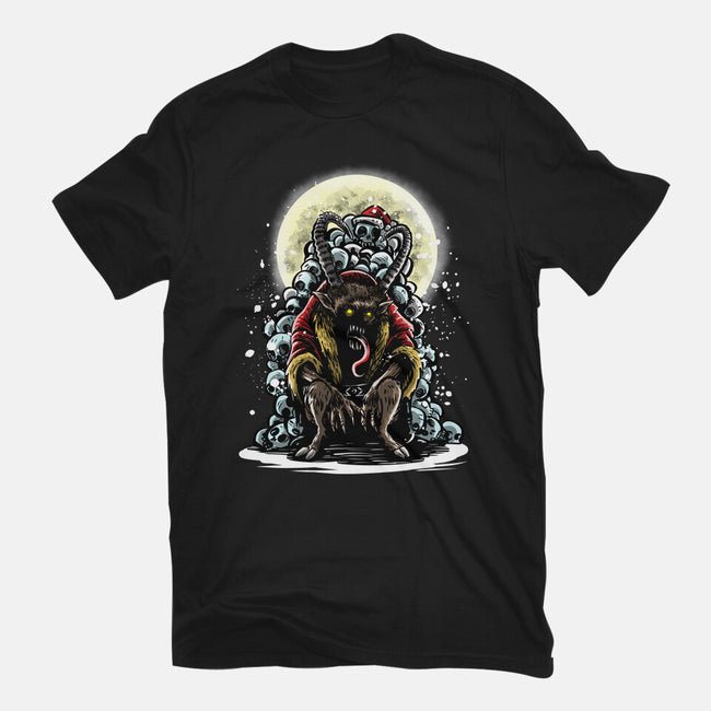 The Throne Of Krampus-Womens-Fitted-Tee-zascanauta