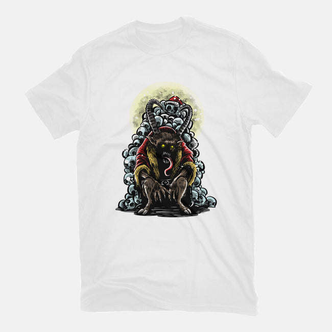 The Throne Of Krampus-Womens-Fitted-Tee-zascanauta