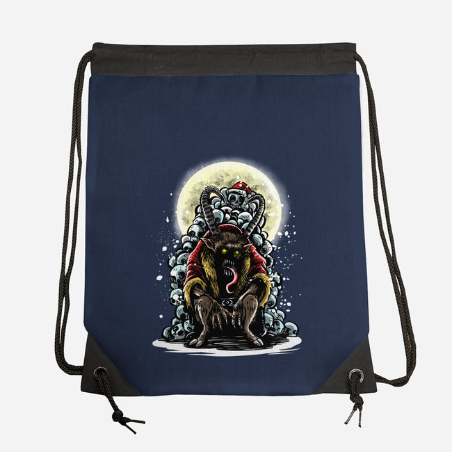 The Throne Of Krampus-None-Drawstring-Bag-zascanauta