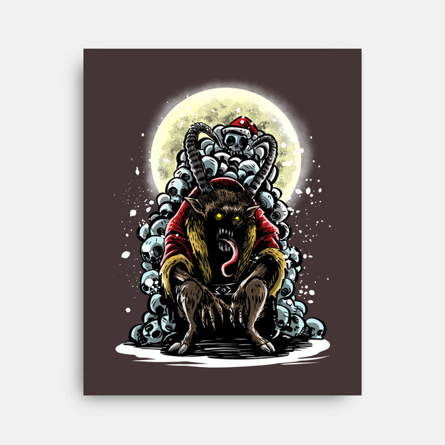 The Throne Of Krampus-None-Stretched-Canvas-zascanauta