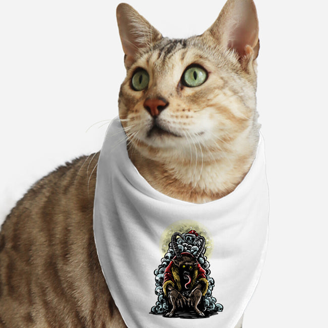 The Throne Of Krampus-Cat-Bandana-Pet Collar-zascanauta