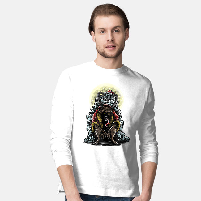 The Throne Of Krampus-Mens-Long Sleeved-Tee-zascanauta