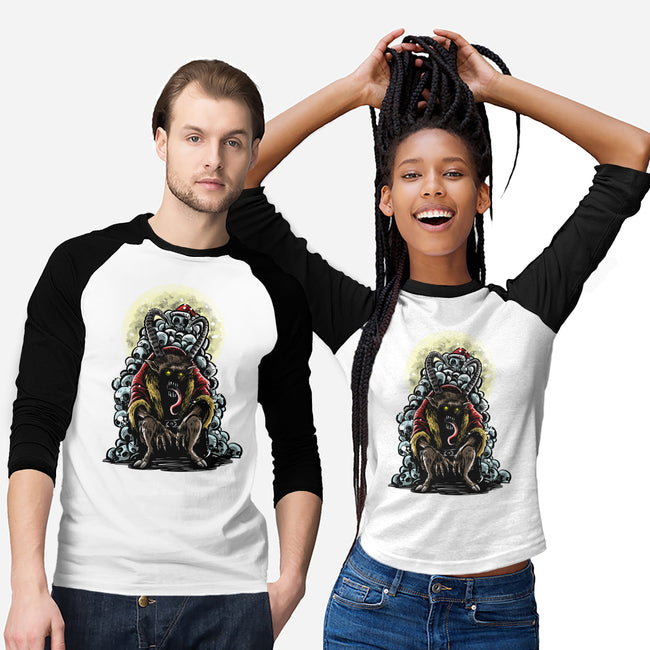 The Throne Of Krampus-Unisex-Baseball-Tee-zascanauta