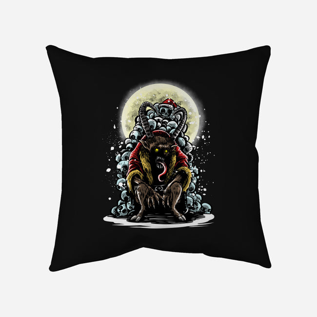 The Throne Of Krampus-None-Non-Removable Cover w Insert-Throw Pillow-zascanauta