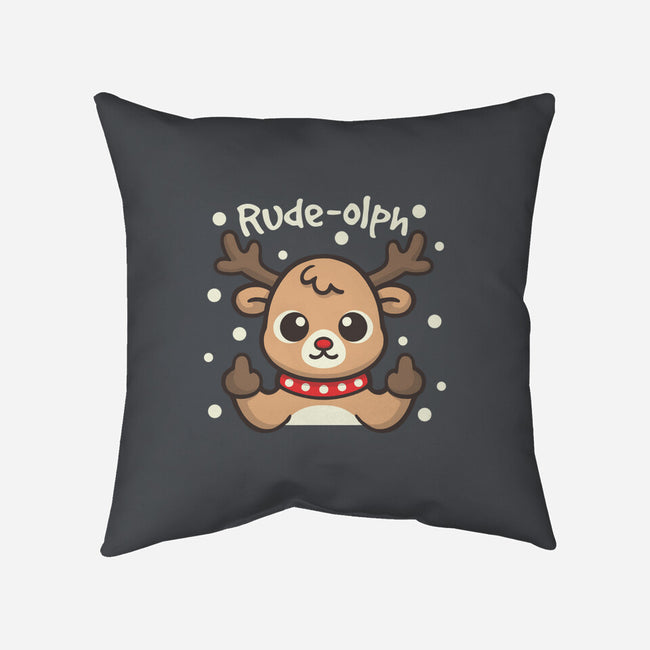 Rude Olph-None-Removable Cover w Insert-Throw Pillow-NemiMakeit