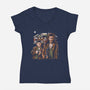 American Bandits-Womens-V-Neck-Tee-goodidearyan