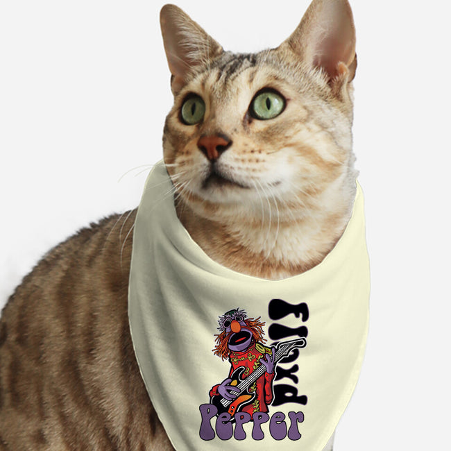 Floyd Pepper-Cat-Bandana-Pet Collar-Action Nate