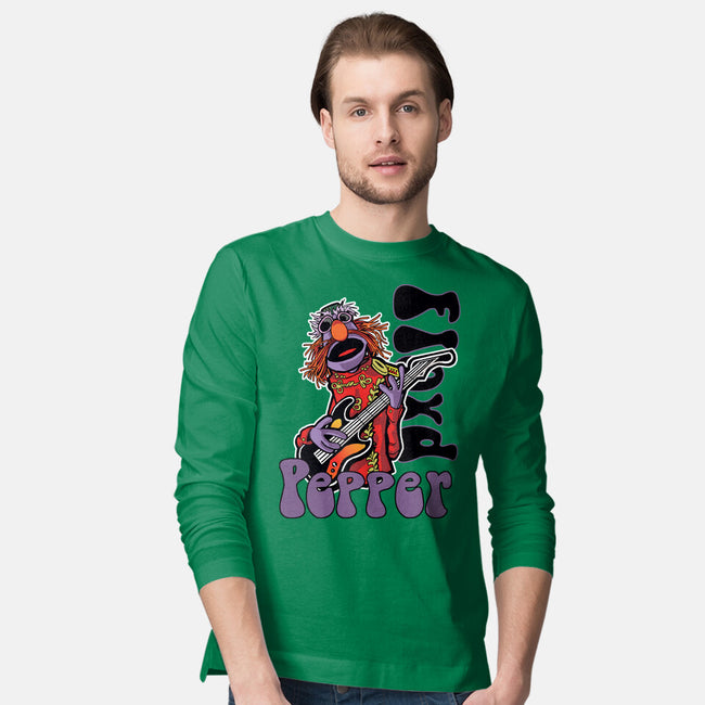 Floyd Pepper-Mens-Long Sleeved-Tee-Action Nate