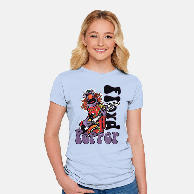 Floyd Pepper-Womens-Fitted-Tee-Action Nate