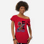 Floyd Pepper-Womens-Off Shoulder-Tee-Action Nate