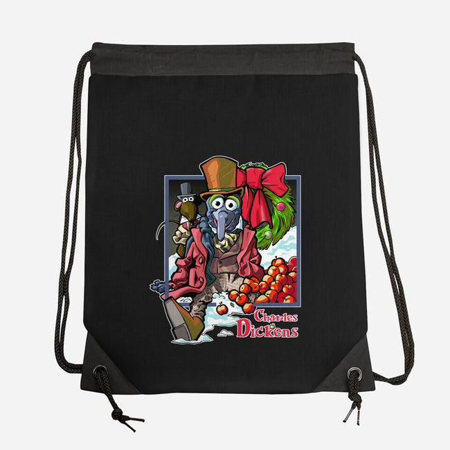 Charles Dickens-None-Drawstring-Bag-Action Nate