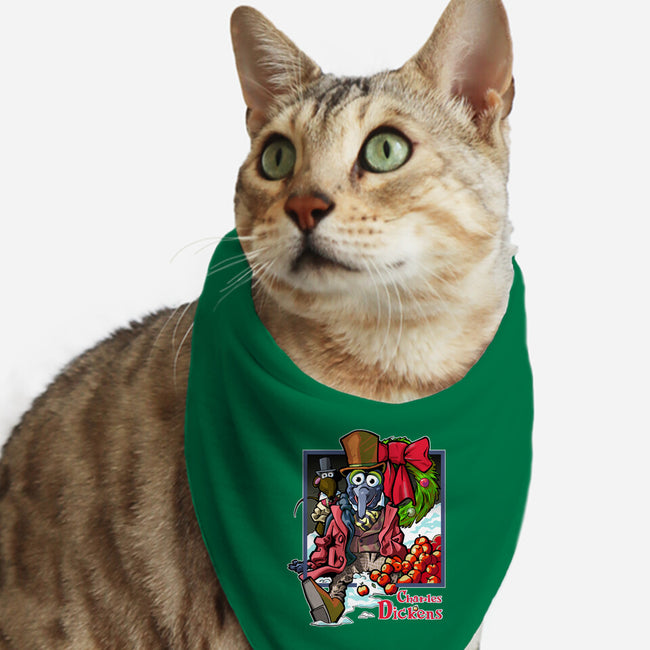 Charles Dickens-Cat-Bandana-Pet Collar-Action Nate